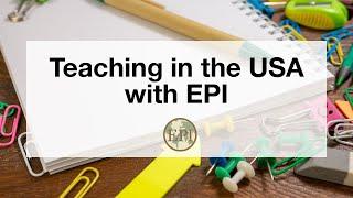 Webinar: Teaching in the USA with Educational Partners International 12.1.20