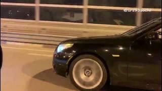 Mercedes W211 E500 306hp vs BMW E60 550i 367hp (заезд-2 c наката)