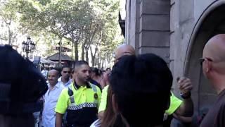 pickpocket arrested  on las ramblas  barcelona