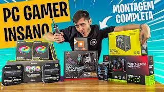 Montamos o Melhor PC GAMER de 2024 | RTX 4090 + RYZEN 9 7950X3D c/ teste em Jogos