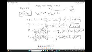 Example: Calculating properties after an Expansion Fan