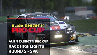 Race Highlights: Alien Zadrotti Pro Cup - Round 5 - Spa