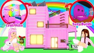 I Challenged Suzy Builds To A BUILD BATTLE In *NEW* Container House... Roblox Adopt Me