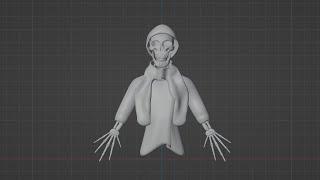 Bringing the Undead to Life in Blender – Live Sculpting! part 3