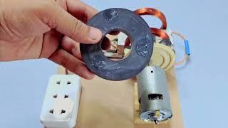 turn light bulb transformer into 60kw generator using copper coils