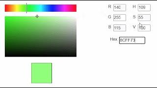 Construct 3 demonstration : creating a color picker