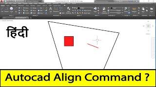 how to use align command in autocad hindi || autocad align command