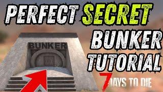 Perfect secret Maximum security Bunker entrance tutorial! 7 days to die 1.2