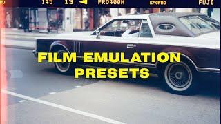 FUJI - FILM EMULATION PRESETS - Lightroom & Photoshop