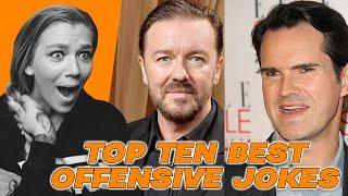 AMERICAN REACTS TOP 10 BEST OFFENSIVE JOKES | AMANDA RAE