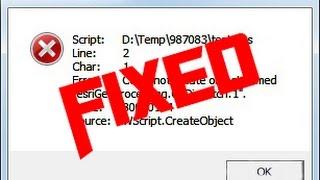 How to fix windows script