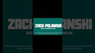 Vote Zack Polanski for leader of the Green Party. #BackZack