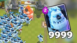 ЛЕДЯНЫЕ ГОЛЕМЫ! Фан атака Clash Royale