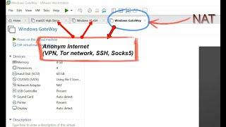 Как раздать анонимный интернет (VPN, TOR, Socks, SSH) из одной виртуалки в другую используя VMware?
