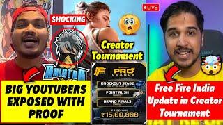 SHOCKING  - Free Fire India Update in Creator Tournament, Big Youtuber EXPOSED With Proof 