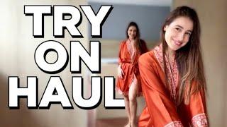 Try On Haul See Everything, 4KTransparent Lingerie |See ThroughTransparent Haul Aritzia haul 2025