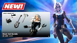 BLACK CAT Skin Bundle GAMEPLAY & Item Shop Fortnite!