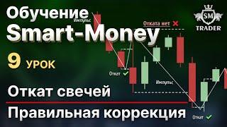 Откат свечей. Правильная коррекция Смарт Мани  | Курс по Smart-Money Трейдинг  Урок #9