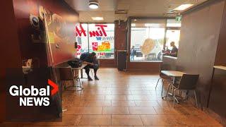 Vancouver Tim Hortons removes tables and chairs from dining area