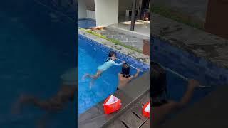 LEIKA BERENANG BARENG COWO, JADI PELATIH RENANG DADAKAN‼️ #leika #viral #shorts