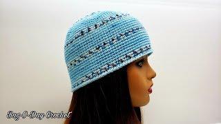 How To Crochet An Easy Single Crochet Beanie Unisex Hat | Bag O Day Crochet Tutorial #617