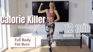 CALORIE KILLER Model Workout 12min // Full Body Fat Burn // Julia Gold