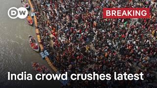 Many feared dead after stampede and crowd crush at India Maha Kumbh Mela Festival site | DW News