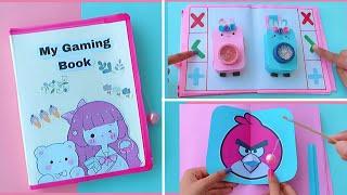 10 Paper Games in a book / DIY Cute Gaming Book / How to make paper gaming book | DIY Paper games