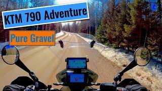 KTM 790 Adventure in Pure Gravel in Finnish Rally Special Stages #shorts