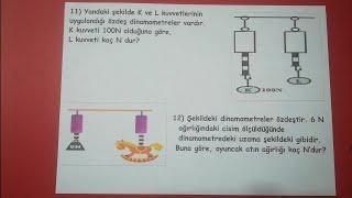 5.sınıf dinamometreler soru çözümleri @Bulbulogretmen  #kuvvet #dinamometre #fen #5sınıf