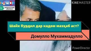 Шайх Пурдил дар кадом мазҳаб аст? Домулло Мухамадулло