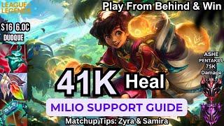 Wild Rift Milio Support Guide - Play From Behind and Win - Build, Runes, Gameplay Tips