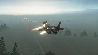 DCS MiG-29 PFM landing in rain