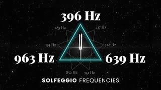 396Hz + 639Hz + 963Hz Triple Solfeggio Frequency Healing | Root, Heart & Crown Chakra | Tuning Forks