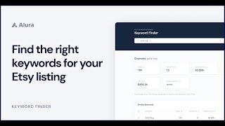 Keyword Finder Introduction - Etsy Keyword Research Tool by Alura