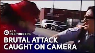 Female Officer Fights for Life Against Violent Attacker | Real Responders