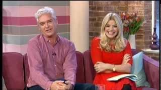 Slight blooper moments with Holly Willoughby on This Morning - 11th April 2012