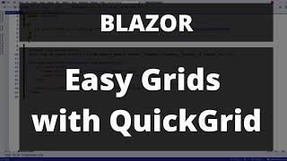 Blazor - Easy Grids with QuickGrid - Filtering, Paging and Sorting!