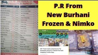 P.R package From New Burhani Frozens & Nimko | 10/10 Taste Yummy ||  First video link In Description