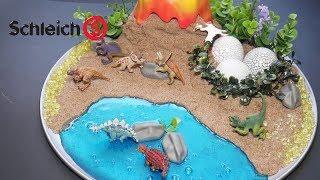 Schleich ASMR Dinosaur Land DIY | Jurrasic World Schleich Version DIY