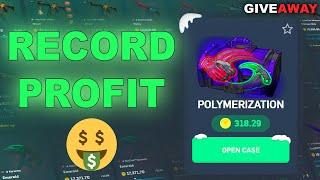 *NEW RECORD PROFIT* - Polymerization paid HUGE ( CSGORoll ) + 1000c GIVEAWAY