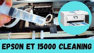 Epson ET 15000 - Not Printing Black, Color or Blank Pages - Printhead Cleaning (FIXED!)