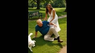Trump’s Bicycle Tumble & Melania’s Sweet Rescue