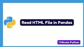 How to Read HTML File in Pandas Python