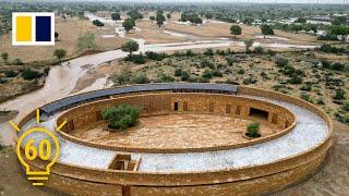 Innovative design turns Indian school into desert oasis