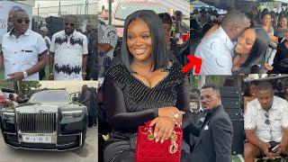 Jackie Appiah consoles John Dumelo with her Beauty as she steals show @ Dumelo’s Father’s funeral