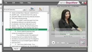 An introduction to "Depo View" - Video depositions synced to the transcript