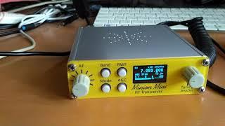 Test transceiver direct conversion QRPver Minion Mini DC-3001