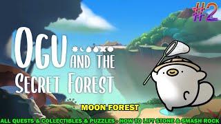 Ogu and the secret forest walkthrough #2 - Moon forest - All 100% quest, puzzle & collectibles