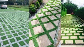 Grass paver block ideas, grass paver block design ideas for your garden, grass paver block 